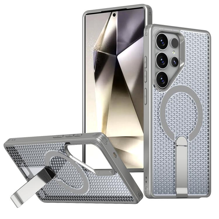 Custodia per telefono Kalebol Honeycomb con sistema di raffreddamento a nido d'ape e supporto MagSafe., For Galaxy S24 5G, For Galaxy S23 Ultra 5G, For Galaxy S23+ 5G
