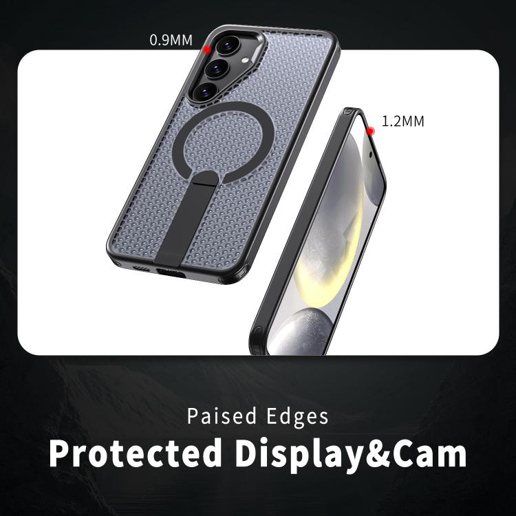 Custodia per telefono Kalebol Honeycomb con sistema di raffreddamento a nido d'ape e supporto MagSafe., For Galaxy S25 FE 5G, For Galaxy S25 Edge 5G, For Galaxy S25 5G, For Galaxy S25+ 5G