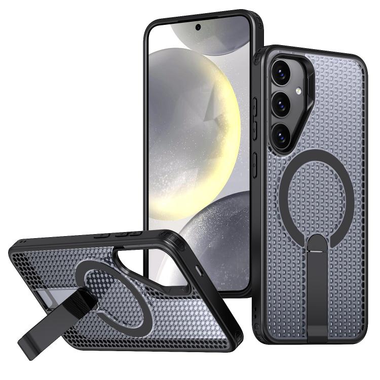 Custodia per telefono Kalebol Honeycomb con sistema di raffreddamento a nido d'ape e supporto MagSafe., For Galaxy S25 Ultra 5G, For Galaxy S24 FE 5G, For Galaxy S24 Ultra 5G, For Galaxy S24+ 5G