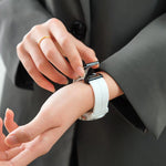 Cinturino per orologio in silicone nero con fibbia pieghevole e scanalatura piatta xDfind, For Amazfit T-Rex 3
