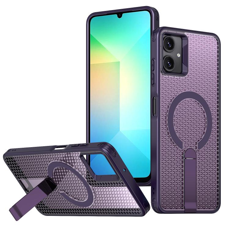 Custodia per telefono Kalebol Honeycomb con sistema di raffreddamento a nido d'ape e supporto MagSafe., For Galaxy A07 4G / 5G, For Galaxy A06 5G, For Galaxy A56 5G, For Galaxy A26 5G