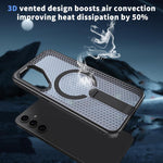 Custodia per telefono Kalebol Honeycomb con sistema di raffreddamento a nido d'ape e supporto MagSafe., For Samsung Galaxy A35 5G, For Galaxy A05s, For Galaxy A25 5G