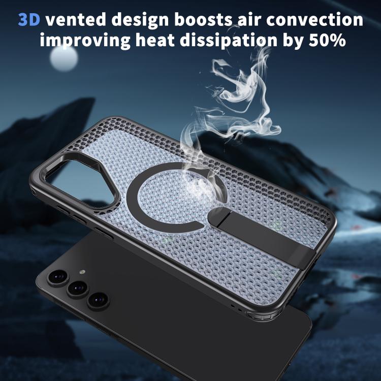 Custodia per telefono Kalebol Honeycomb con sistema di raffreddamento a nido d'ape e supporto MagSafe., For Samsung Galaxy A35 5G, For Galaxy A05s, For Galaxy A25 5G