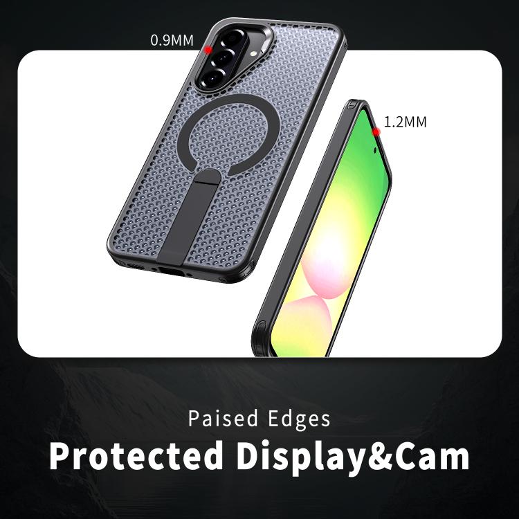 Custodia per telefono Kalebol Honeycomb con sistema di raffreddamento a nido d'ape e supporto MagSafe., For Galaxy A36 5G, For Galaxy A16 5G, For Galaxy A15 5G, For Galaxy A55 5G