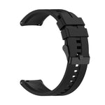 Cinturino per orologio xDfind in silicone nero con fibbia, 20mm For Amazfit Active 2 / GTS4 Mini, 22mm For Huawei Watch GT5 / GT5 Pro