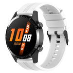 Cinturino per orologio xDfind in silicone nero con fibbia, 20mm For Amazfit Active 2 / GTS4 Mini, 22mm For Huawei Watch GT5 / GT5 Pro