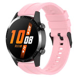 Cinturino per orologio xDfind in silicone nero con fibbia, 20mm For Amazfit Active 2 / GTS4 Mini, 22mm For Huawei Watch GT5 / GT5 Pro