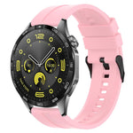 Cinturino per orologio xDfind in silicone nero con fibbia, 20mm For Amazfit Active 2 / GTS4 Mini, 22mm For Huawei Watch GT5 / GT5 Pro