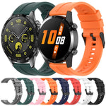 Cinturino per orologio xDfind in silicone nero con fibbia, 20mm For Amazfit Active 2 / GTS4 Mini, 22mm For Huawei Watch GT5 / GT5 Pro