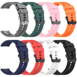 Cinturino per orologio xDfind in silicone nero con fibbia, 20mm For Amazfit Active 2 / GTS4 Mini, 22mm For Huawei Watch GT5 / GT5 Pro