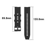 Cinturino per orologio xDfind in silicone nero con fibbia, 20mm For Amazfit Active 2 / GTS4 Mini, 22mm For Huawei Watch GT5 / GT5 Pro