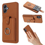 Portacarte con motivo a texture di litchi, porta anelli e custodia per telefono., For Samsung Galaxy A57 5G, For Samsung Galaxy A37 5G, For Samsung Galaxy A07 / A06, For Samsung Galaxy A17 5G / A26 5G
