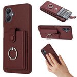 Portacarte con motivo a texture di litchi, porta anelli e custodia per telefono., For Samsung Galaxy A57 5G, For Samsung Galaxy A37 5G, For Samsung Galaxy A07 / A06, For Samsung Galaxy A17 5G / A26 5G