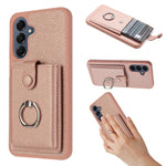 Portacarte con motivo a texture di litchi, porta anelli e custodia per telefono., For Samsung Galaxy A57 5G, For Samsung Galaxy A37 5G, For Samsung Galaxy A07 / A06, For Samsung Galaxy A17 5G / A26 5G