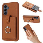 Portacarte con motivo a texture di litchi, porta anelli e custodia per telefono., For Samsung Galaxy A57 5G, For Samsung Galaxy A37 5G, For Samsung Galaxy A07 / A06, For Samsung Galaxy A17 5G / A26 5G