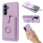 Portacarte con motivo a texture di litchi, porta anelli e custodia per telefono., For Samsung Galaxy A57 5G, For Samsung Galaxy A37 5G, For Samsung Galaxy A07 / A06, For Samsung Galaxy A17 5G / A26 5G