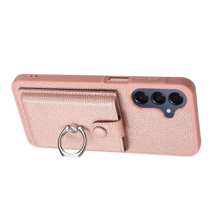 Portacarte con motivo a texture di litchi, porta anelli e custodia per telefono., For Samsung Galaxy A57 5G, For Samsung Galaxy A37 5G, For Samsung Galaxy A07 / A06, For Samsung Galaxy A17 5G / A26 5G