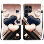Custodia per telefono in pelle con texture cristallina e disegno colorato, For Samsung Galaxy S25 Ultra 5G, For Samsung Galaxy S24 FE 5G