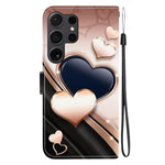 Custodia per telefono in pelle con texture cristallina e disegno colorato, For Samsung Galaxy S25 Ultra 5G, For Samsung Galaxy S24 FE 5G