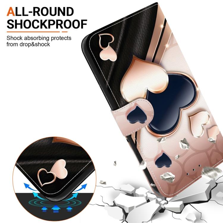 Custodia per telefono in pelle con texture cristallina e disegno colorato, For Samsung Galaxy S25 Ultra 5G, For Samsung Galaxy S24 FE 5G