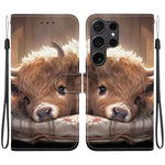 Custodia per telefono in pelle con texture cristallina e disegno colorato, For Samsung Galaxy S25 Ultra 5G, For Samsung Galaxy S24 FE 5G