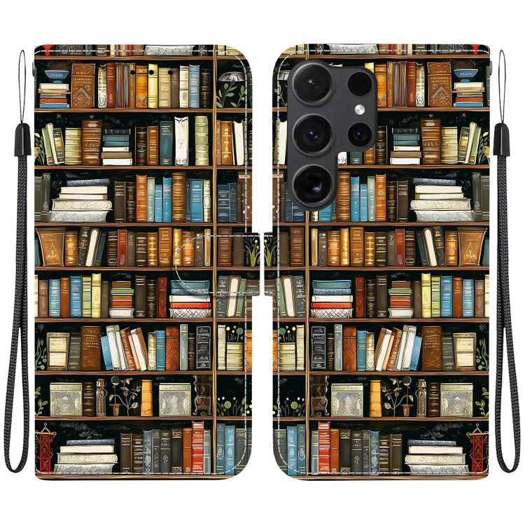 Custodia per telefono in pelle con texture cristallina e disegno colorato, For Samsung Galaxy S25 Ultra 5G, For Samsung Galaxy S24 FE 5G