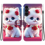 Custodia per telefono in pelle con texture cristallina e disegno colorato, For Samsung Galaxy S25 FE 5G, For Samsung Galaxy S25 Edge 5G
