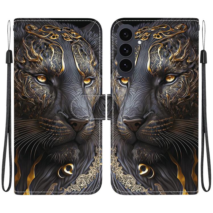 Custodia per telefono in pelle con texture cristallina e disegno colorato, For Samsung Galaxy S25 FE 5G, For Samsung Galaxy S25 Edge 5G