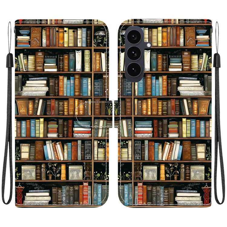 Custodia per telefono in pelle con texture cristallina e disegno colorato, For Samsung Galaxy S25 FE 5G, For Samsung Galaxy S25 Edge 5G
