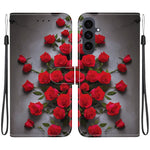 Custodia per telefono in pelle con texture cristallina e disegno colorato, For Samsung Galaxy S25 FE 5G, For Samsung Galaxy S25 Edge 5G