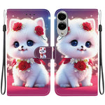 Custodia per telefono in pelle con texture cristallina e disegno colorato, For Samsung Galaxy S25 FE 5G, For Samsung Galaxy S25 Edge 5G