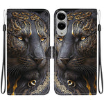 Custodia per telefono in pelle con texture cristallina e disegno colorato, For Samsung Galaxy S25 FE 5G, For Samsung Galaxy S25 Edge 5G