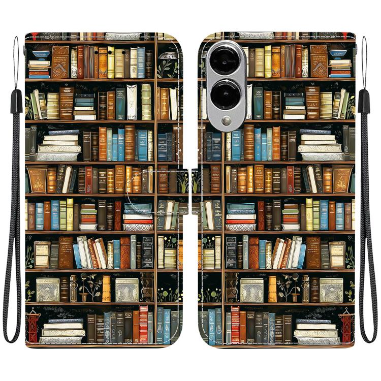 Custodia per telefono in pelle con texture cristallina e disegno colorato, For Samsung Galaxy S25 FE 5G, For Samsung Galaxy S25 Edge 5G