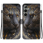 Custodia per telefono in pelle con texture cristallina e disegno colorato, For Samsung Galaxy S24 5G / S25 5G, For Samsung Galaxy S24+ 5G / S25+ 5G