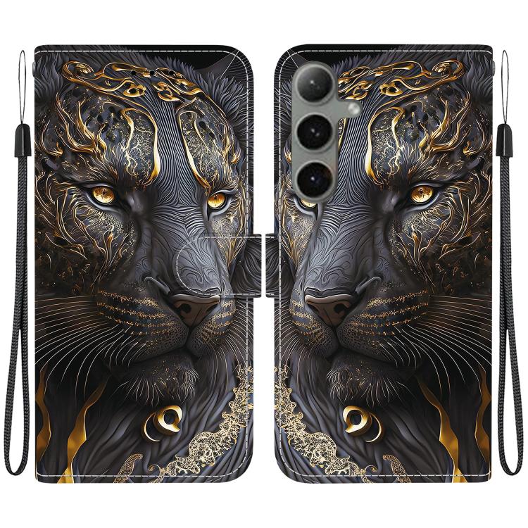 Custodia per telefono in pelle con texture cristallina e disegno colorato, For Samsung Galaxy S24 5G / S25 5G, For Samsung Galaxy S24+ 5G / S25+ 5G