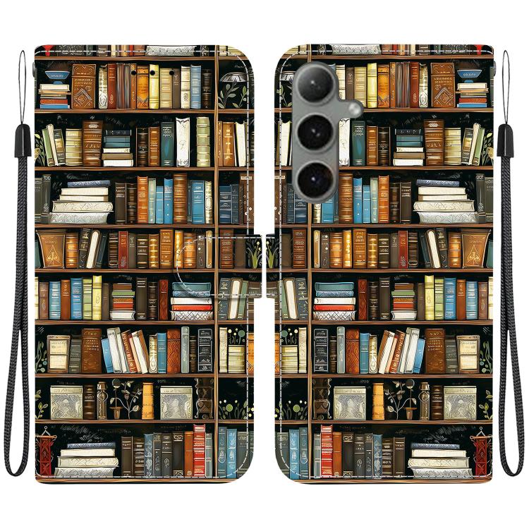 Custodia per telefono in pelle con texture cristallina e disegno colorato, For Samsung Galaxy S24 5G / S25 5G, For Samsung Galaxy S24+ 5G / S25+ 5G