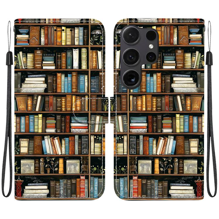 Custodia per telefono in pelle con texture cristallina e disegno colorato, For Samsung Galaxy S24 Ultra 5G, For Samsung Galaxy S23 FE 5G