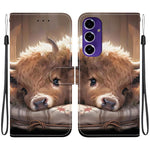 Custodia per telefono in pelle con texture cristallina e disegno colorato, For Samsung Galaxy S25 Ultra 5G, For Samsung Galaxy S24 FE 5G