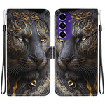 Custodia per telefono in pelle con texture cristallina e disegno colorato, For Samsung Galaxy S25 Ultra 5G, For Samsung Galaxy S24 FE 5G
