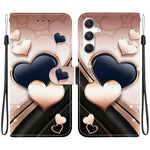 Custodia per telefono in pelle con texture cristallina e disegno colorato, For Samsung Galaxy S24 5G / S25 5G, For Samsung Galaxy S24+ 5G / S25+ 5G