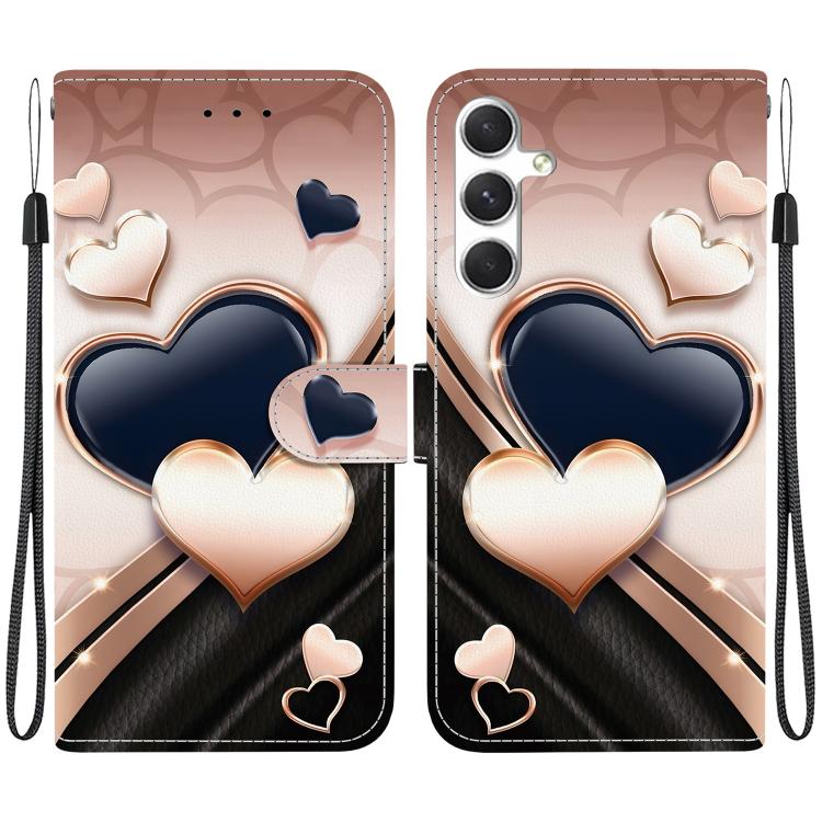 Custodia per telefono in pelle con texture cristallina e disegno colorato, For Samsung Galaxy S24 5G / S25 5G, For Samsung Galaxy S24+ 5G / S25+ 5G