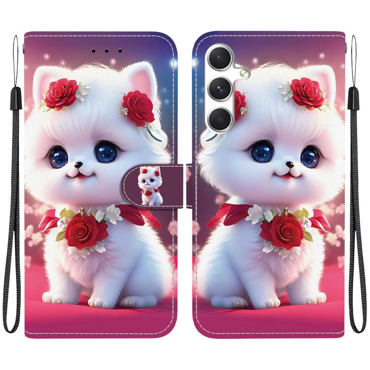 Custodia per telefono in pelle con texture cristallina e disegno colorato, For Samsung Galaxy S24 5G / S25 5G, For Samsung Galaxy S24+ 5G / S25+ 5G