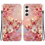 Custodia per telefono in pelle con texture cristallina e disegno colorato, For Samsung Galaxy S24 5G / S25 5G, For Samsung Galaxy S24+ 5G / S25+ 5G