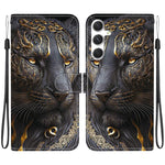 Custodia per telefono in pelle con texture cristallina e disegno colorato, For Samsung Galaxy S24 5G / S25 5G, For Samsung Galaxy S24+ 5G / S25+ 5G