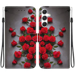Custodia per telefono in pelle con texture cristallina e disegno colorato, For Samsung Galaxy S24 5G / S25 5G, For Samsung Galaxy S24+ 5G / S25+ 5G