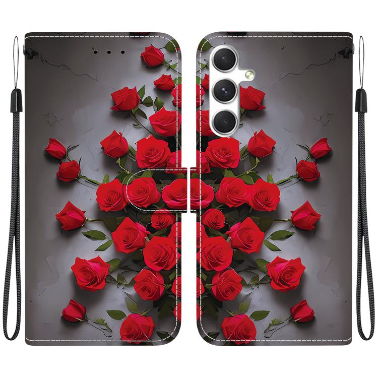 Custodia per telefono in pelle con texture cristallina e disegno colorato, For Samsung Galaxy S24 5G / S25 5G, For Samsung Galaxy S24+ 5G / S25+ 5G