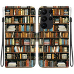 Custodia per telefono in pelle con texture cristallina e disegno colorato, For Samsung Galaxy S23 Ultra 5G, For Samsung Galaxy S23+ 5G