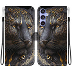 Custodia per telefono in pelle con texture cristallina e disegno colorato, For Samsung Galaxy S24 Ultra 5G, For Samsung Galaxy S23 FE 5G