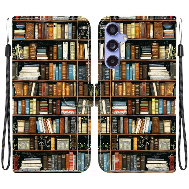 Custodia per telefono in pelle con texture cristallina e disegno colorato, For Samsung Galaxy S24 Ultra 5G, For Samsung Galaxy S23 FE 5G
