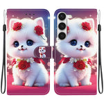 Custodia per telefono in pelle con texture cristallina e disegno colorato, For Samsung Galaxy S23 5G, For Samsung Galaxy S20 FE